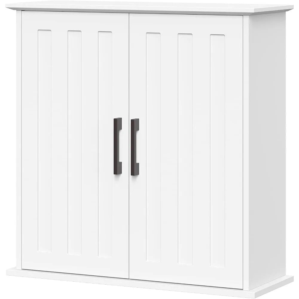 Over Toilet Storage Cabinet With Soft-Close Doors And Adjustable Shelves