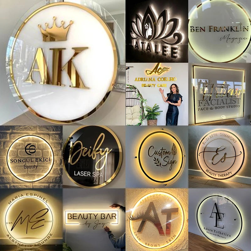 SZREBOW Custom 3D Backlit Business Sign LED Letters