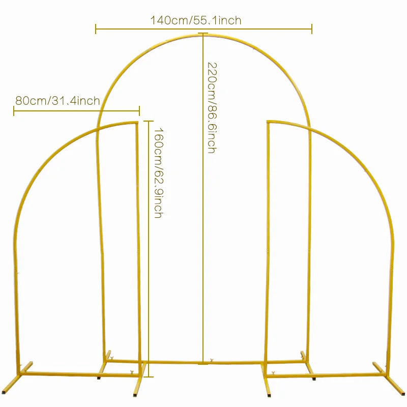 ChangYiMei Metal Wedding Garden Arch Backdrop Stand Balloon Arch