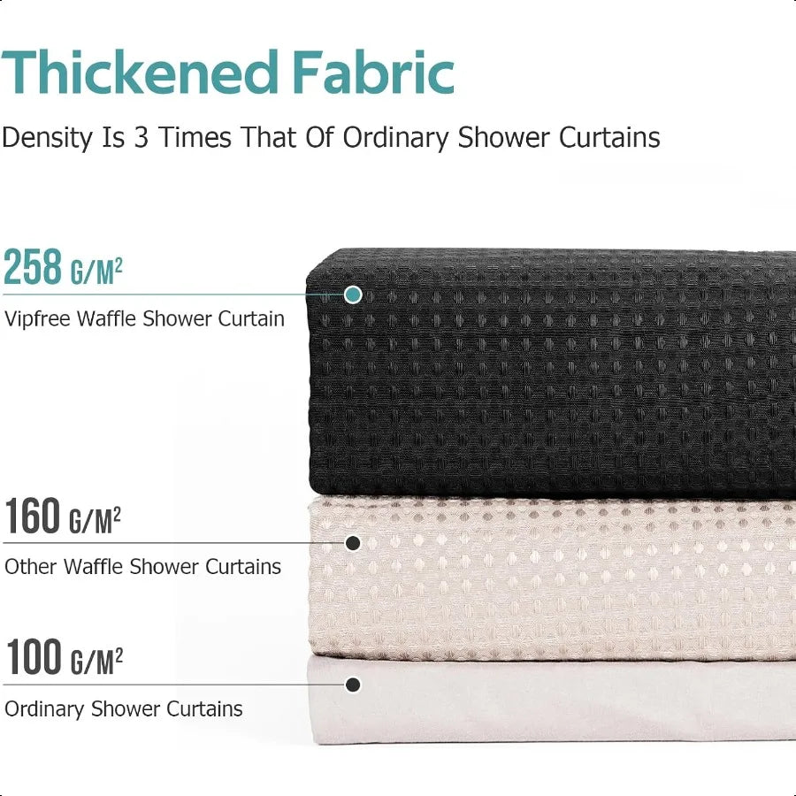 Craft Of Weaving 3 In 1 Shower Curtain Set With Hooks