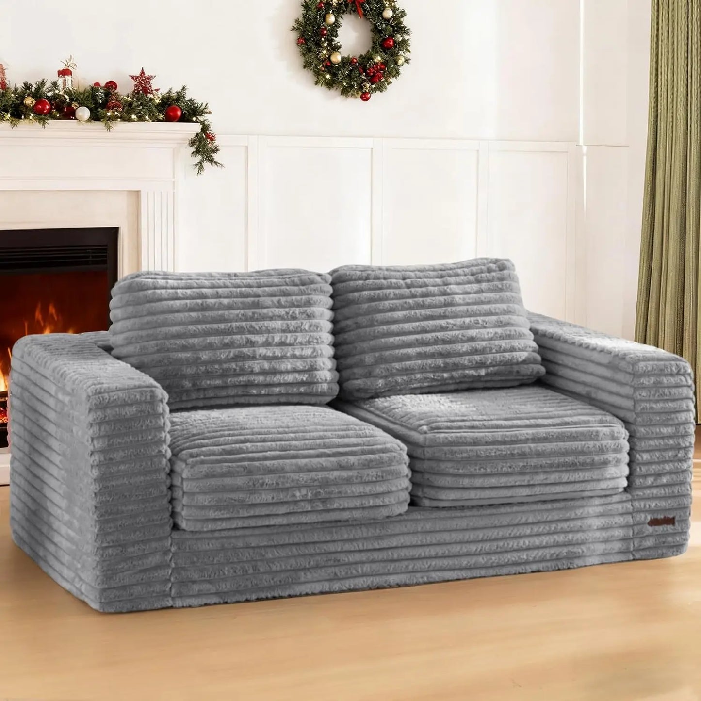 Bean Bag Sofa Chair With Pillows And Armrests Living Room