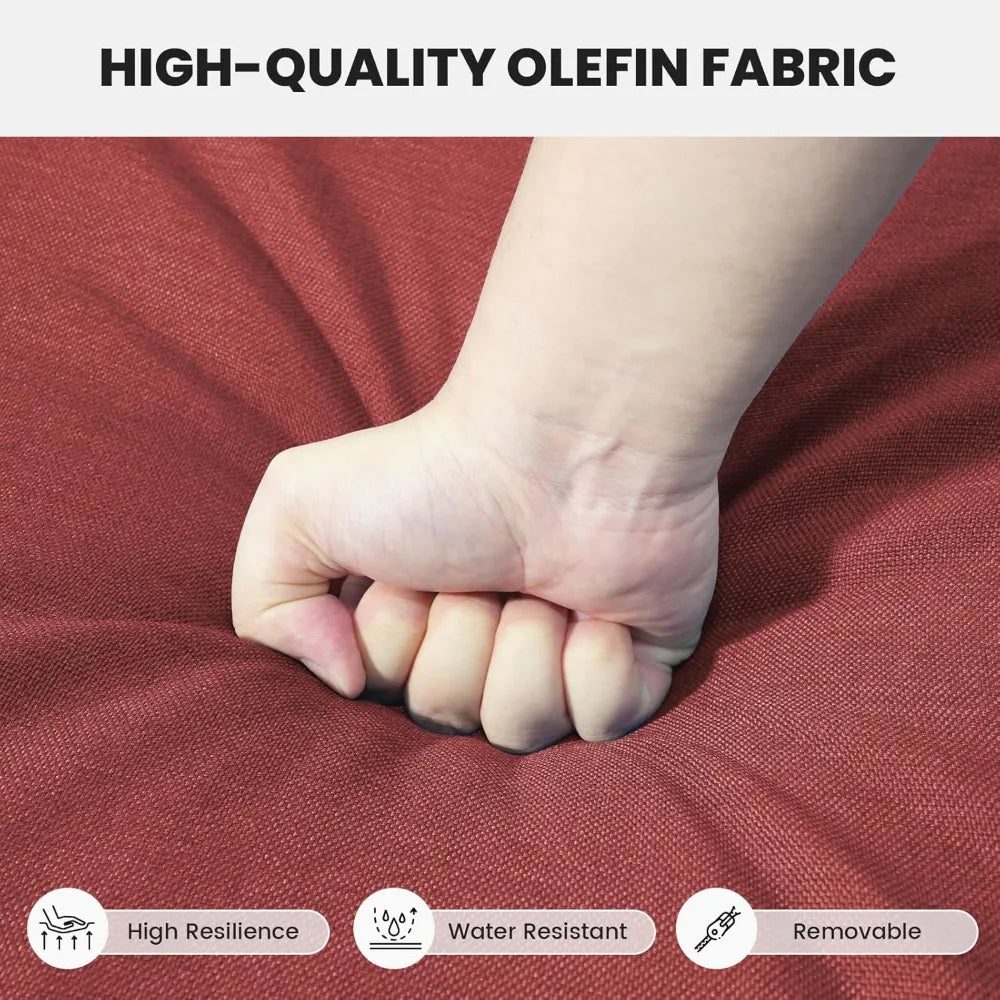 75Inch Outdoor Wicker Sofa - Standard 3 Seater with High Backrest, All Weather Rattan Patio Furniture for Balcony, Deck, Backyar