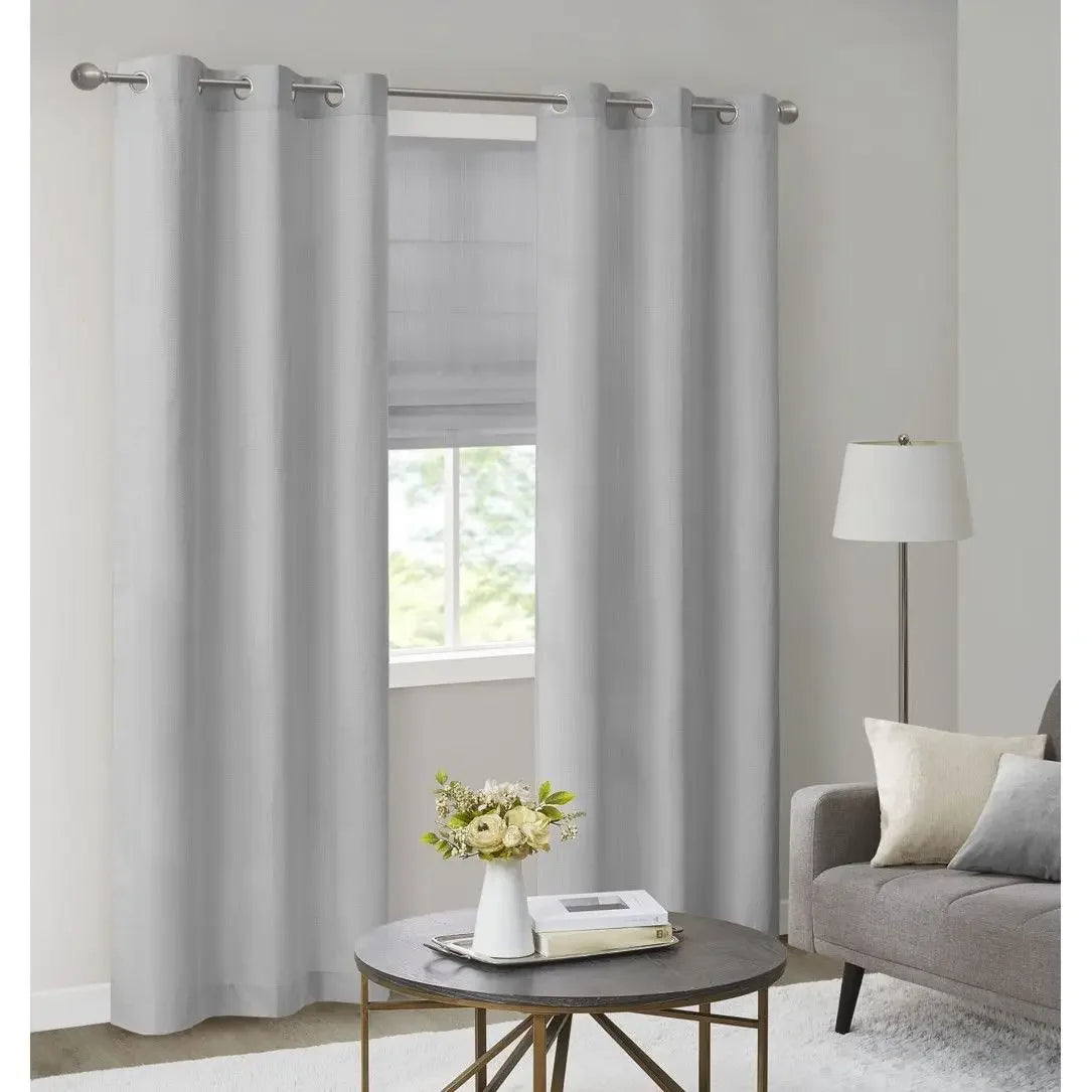 Madison Park Galen Basketweave Room Darkening Curtains