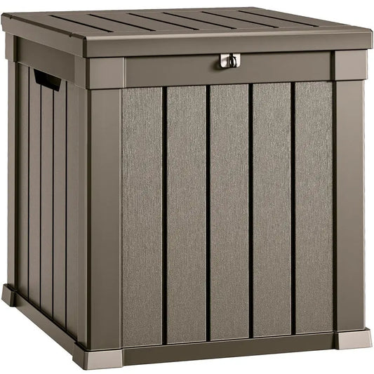 Weatherproof Outdoor Storage Deck Box With Lockable Lid