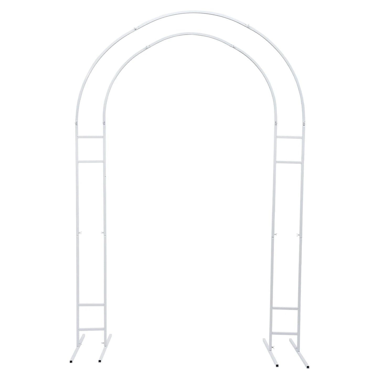 NONECN Metal Open Arch Backdrop Stand Double Arch Frame For Ceremonies