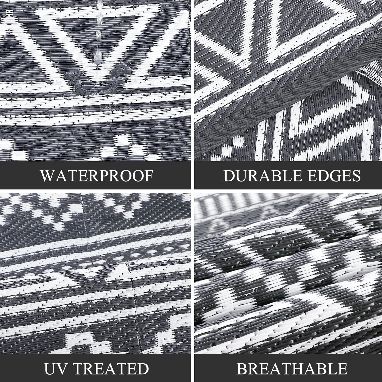 StudysetHign-concerned Outdoor Reversible Waterproof Rug