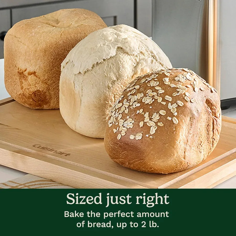 SHXI Bread Maker Machine Stainless Steel Convection 16 Menu Options