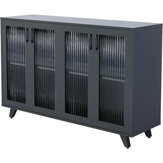 Kitchen Buffet Server Table Accent Sideboard Cabinet With Doors
