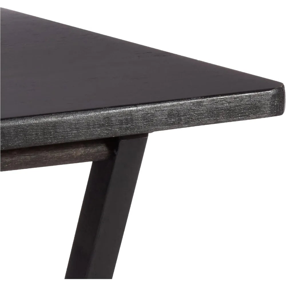 Portable Folding Tray Table Set With Storage Rack Unit