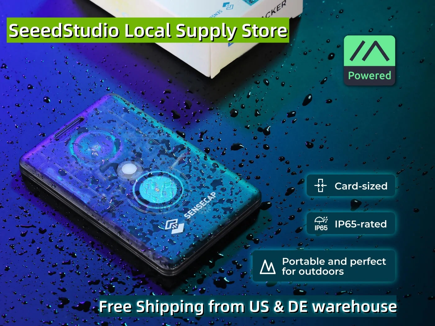 SenseCAP Card Tracker T1000-E for Meshtastic,  868MHz 915 MHz, Nordic nRF52840,Mediatek AG3335 GPS module