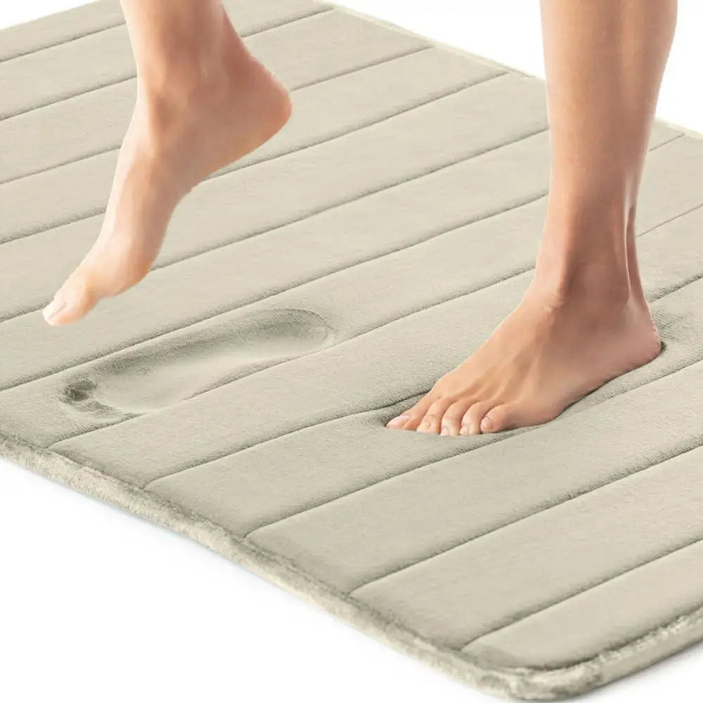 DUTRIEUXCN Thick Memory Foam Bath Mat Non Slip Cushioned