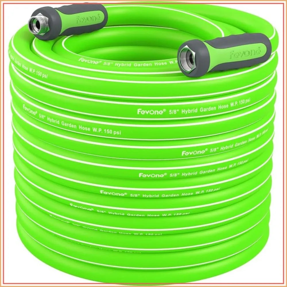 Heavy Duty Garden Hose Hybrid Polymer Leak Free Aluminum Fittings