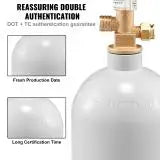 SucceBuy CO2 Tank Aluminum Cylinder with CGA320 Valve