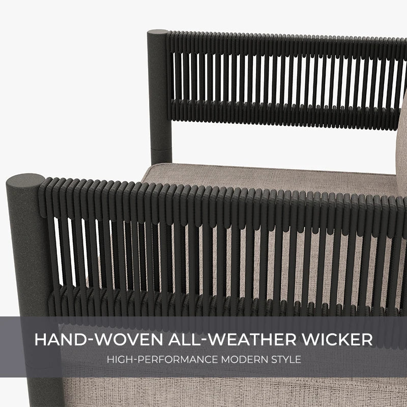 Grand Patio Outdoor Coffee Table Conversation Set With Cushions
