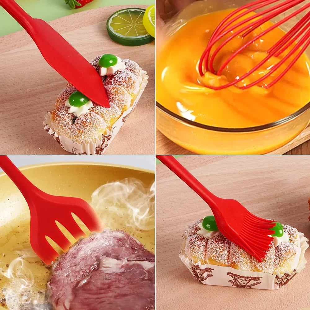 Venlohome 5 Piece Silicone Baking Utensils Set Nonstick