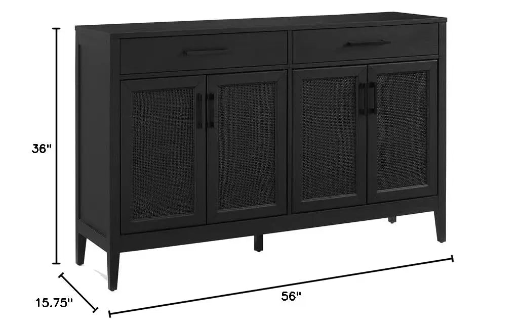 Milo Modern Sideboard Buffet Cabinet With Storage Drawers Kitchen Dining