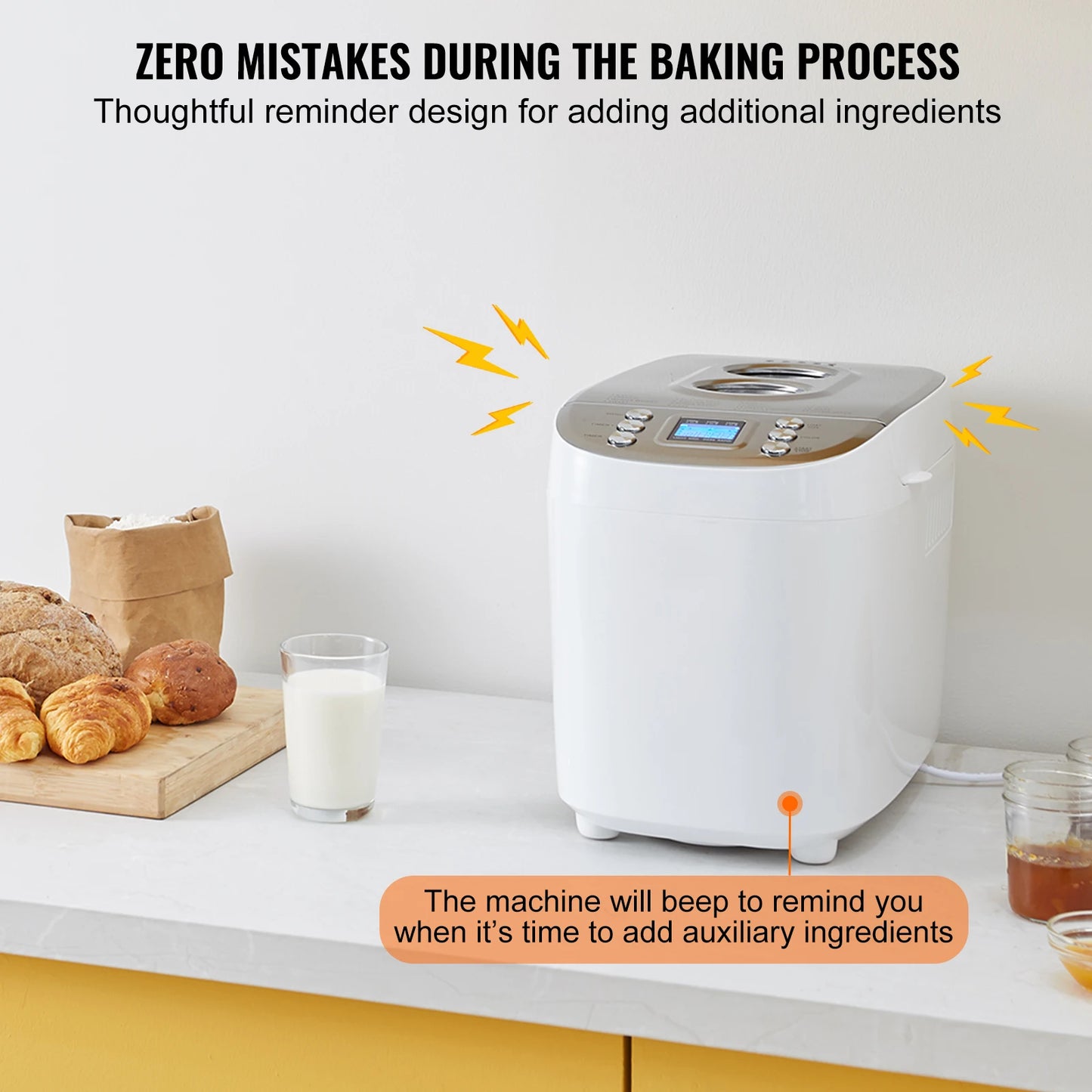 VEVOR 15 In 1 Bread Maker Dough Machine Gluten Free