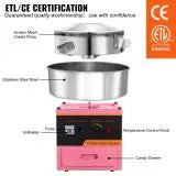SucceBuy Electric Cotton Candy Machine Stainless Steel Bowl Floss Maker