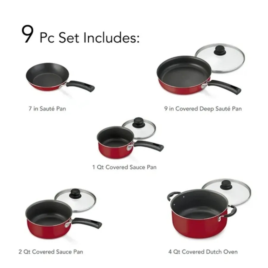 Nonstick Cookware Set With Pots And Pans For Everyday Cooking