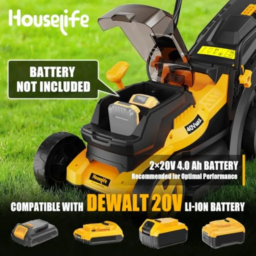 Cordless Lawn Mower Compatible With 20V MAX Battery