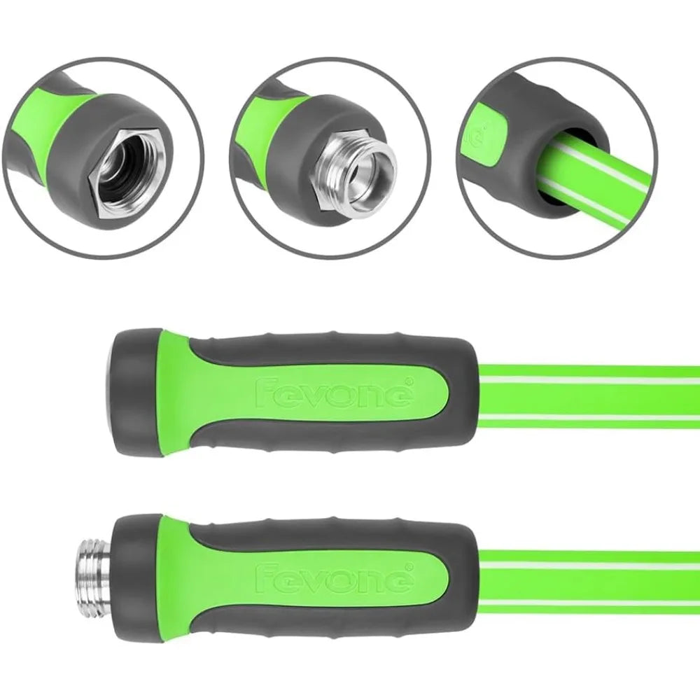 Heavy Duty Garden Hose Hybrid Polymer Leak Free Aluminum Fittings