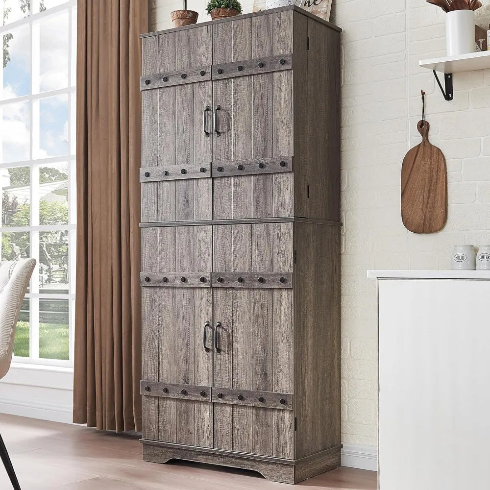 Big Boss Home And Garden Tall Farmhouse Pantry Cabinet