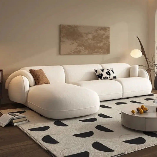 Italian-Style Full Genuine Cowhide Leather Sofa Modern Luxury