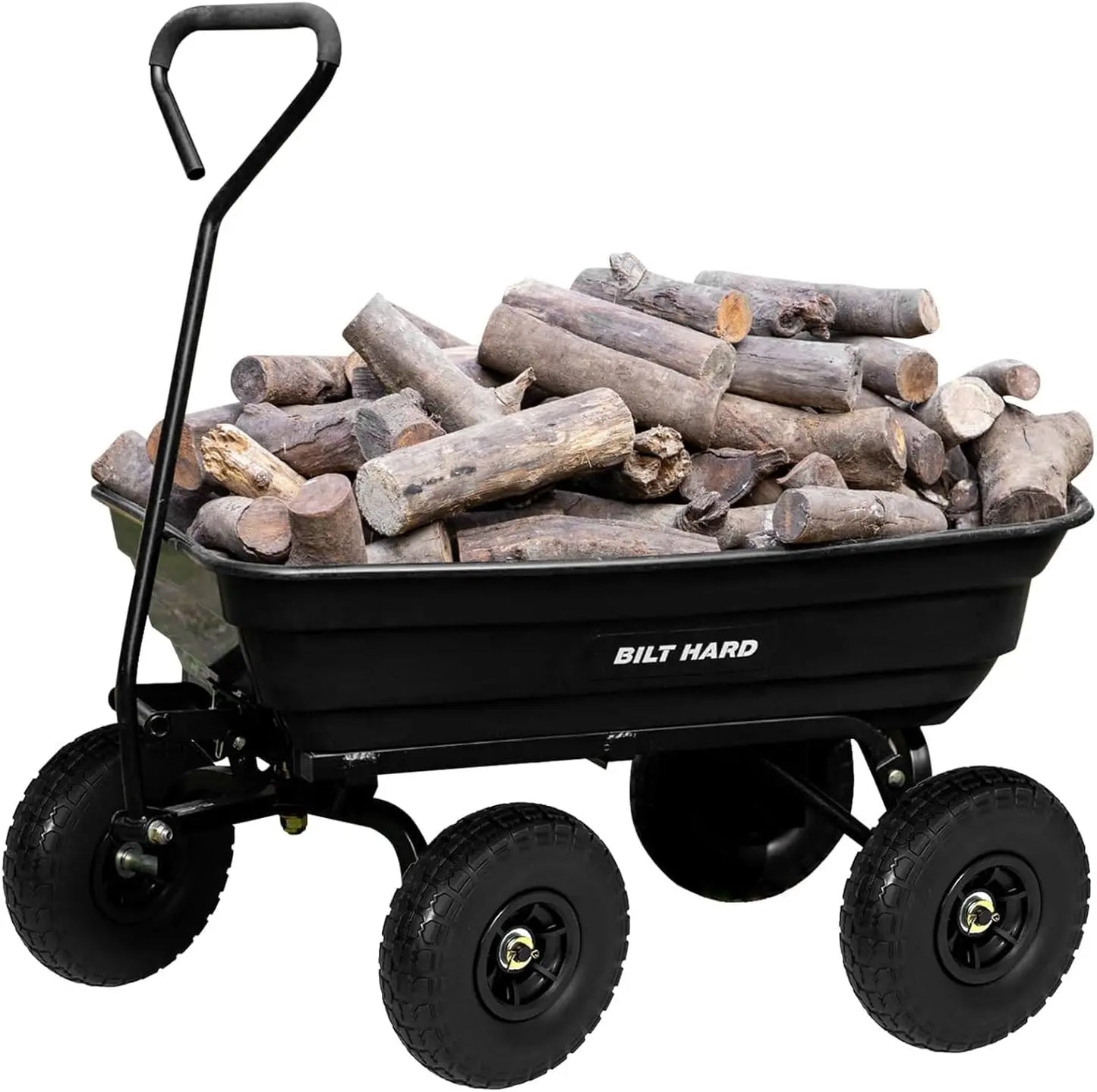 Dump Cart With 180 Degree Rotating Handle 600 Lbs Capacity