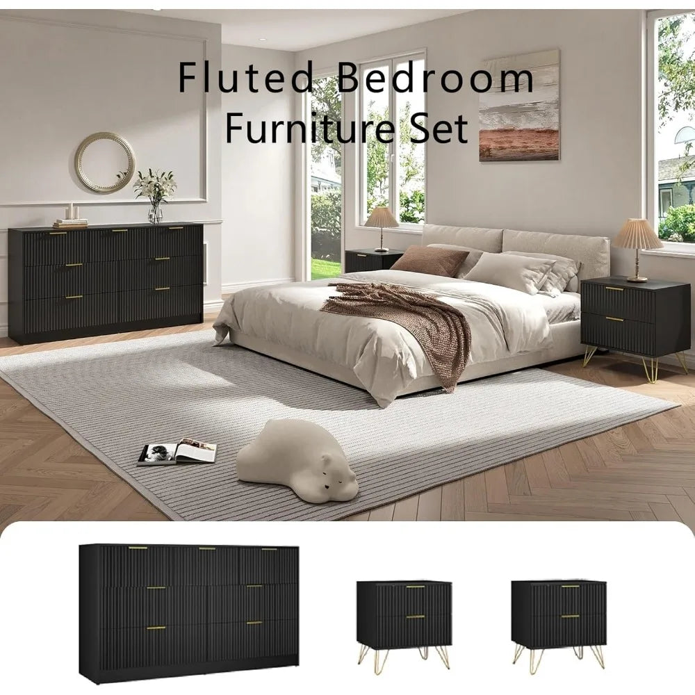 RBXC 7 Drawer Dresser and Nightstand Set