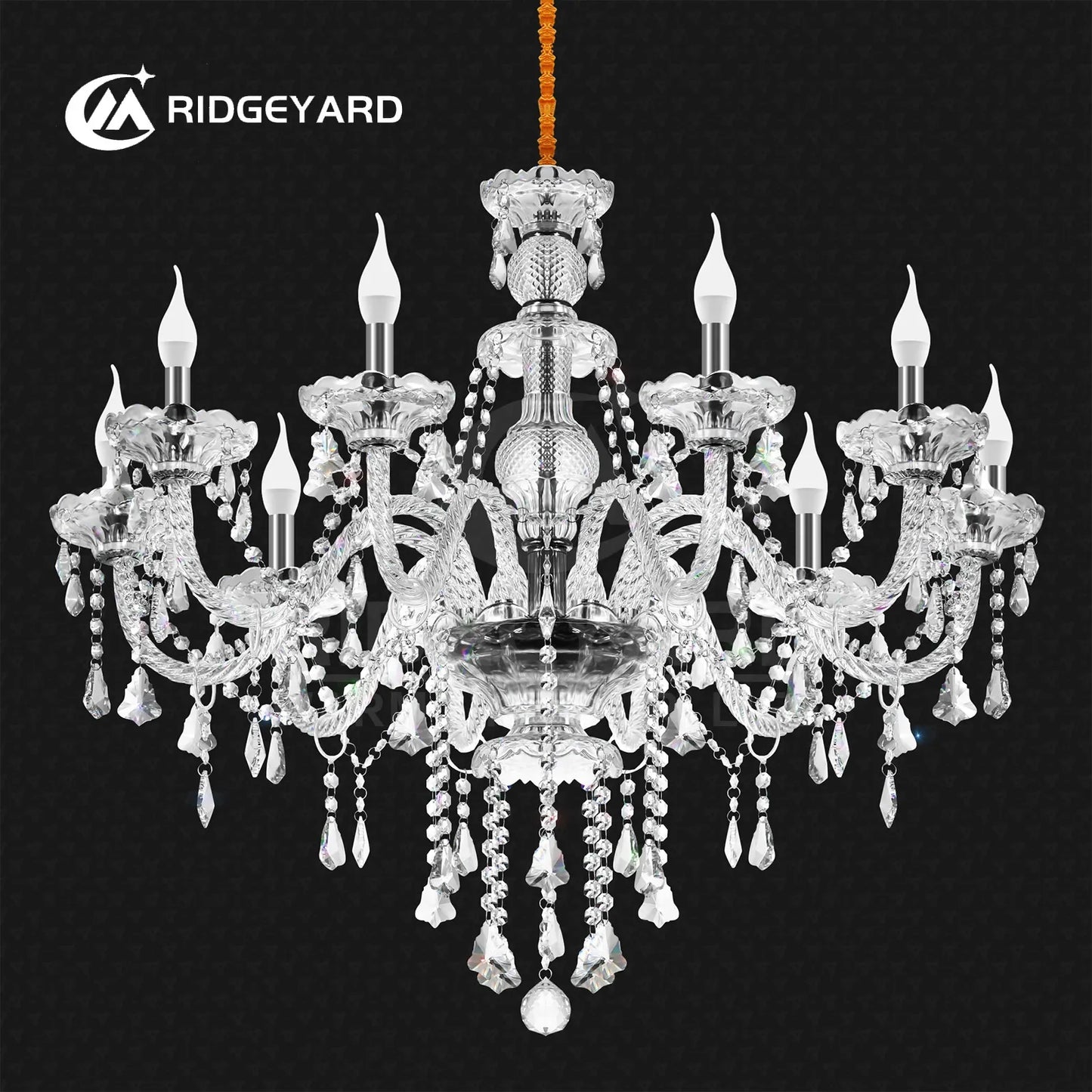 Ridgeyard K9 Crystal Chandelier Four To Eighteen Arms