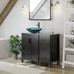 Ticify Modern Bathroom Vanity With Sink Cabinet And Drawers