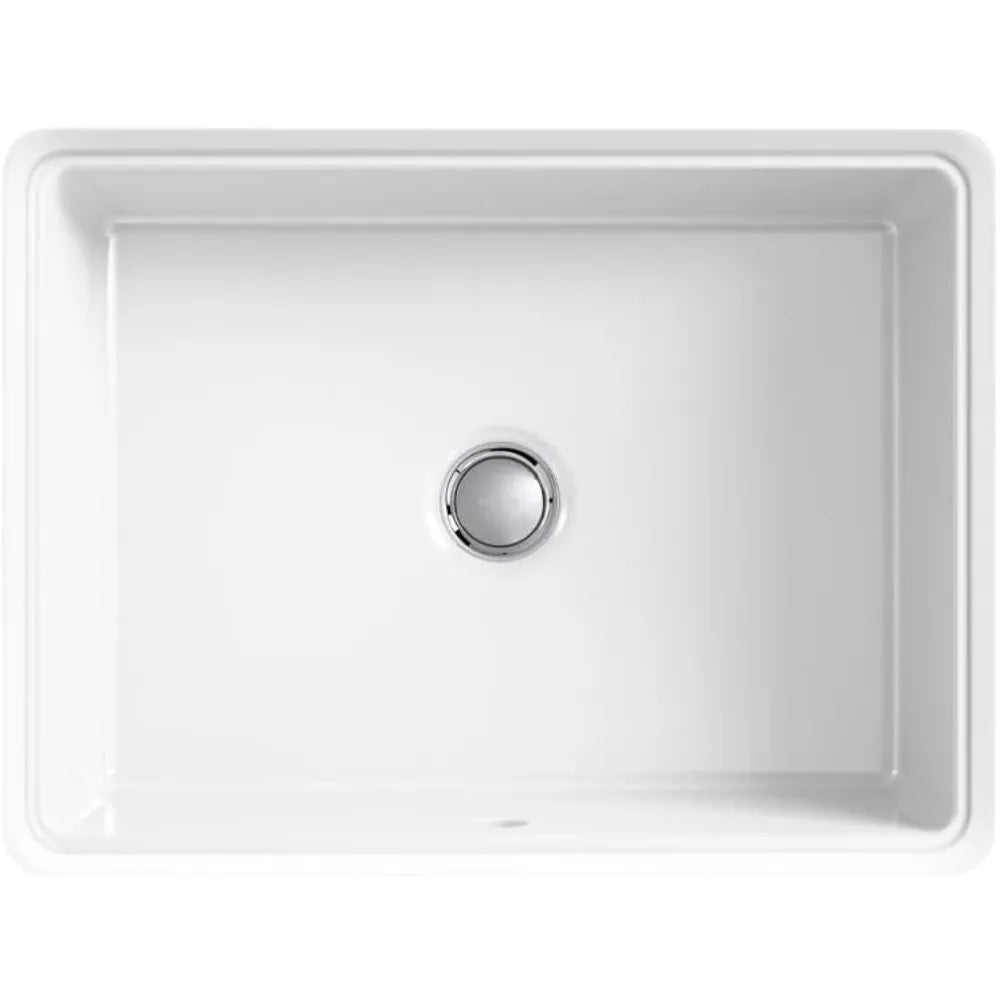 KOHLER Verticyl 17 Undermount Bathroom Vanity Sink With Overflow Drain, Undermount Bathroom Sink, White