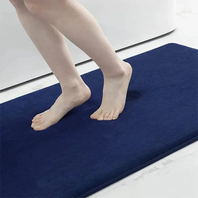 CN Silicone Bath Mat Non Slip Memory Foam Shower Rug