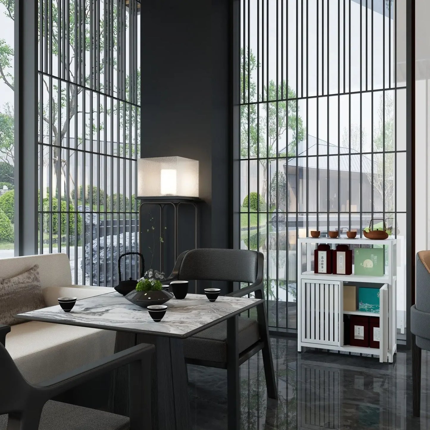 Large Capacity Bamboo Storage Cabinet Furniture for Bathroom Living Room Bathroom Bamboo Storage Cabinet with Shelves