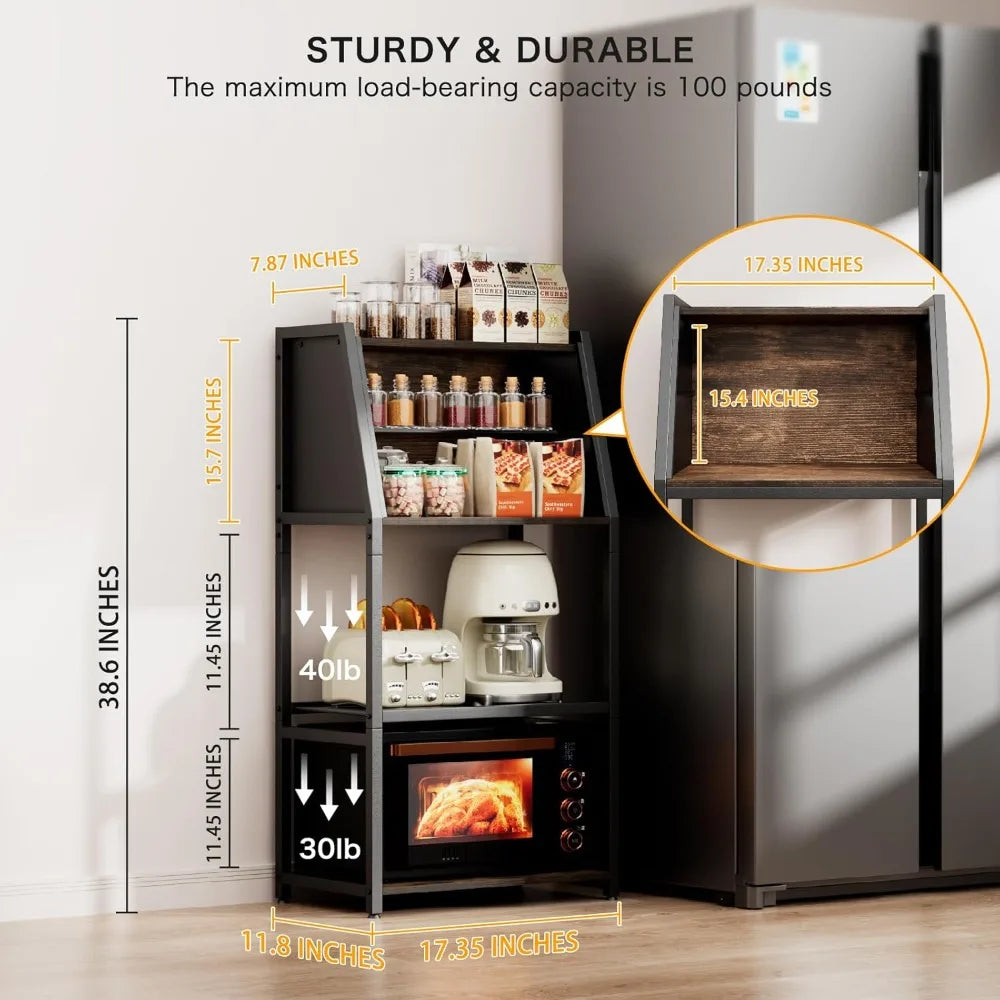 RBXC 2 In 1 Bread Box Baker Rack For Kitchen Organizers