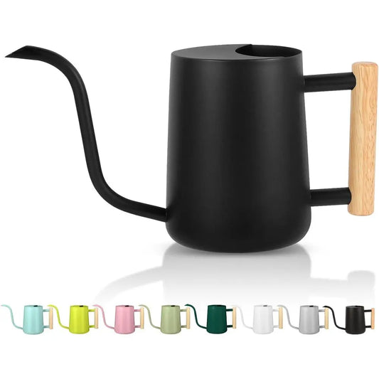 Stainless Steel Watering Can With Long Curved Spout For Plants