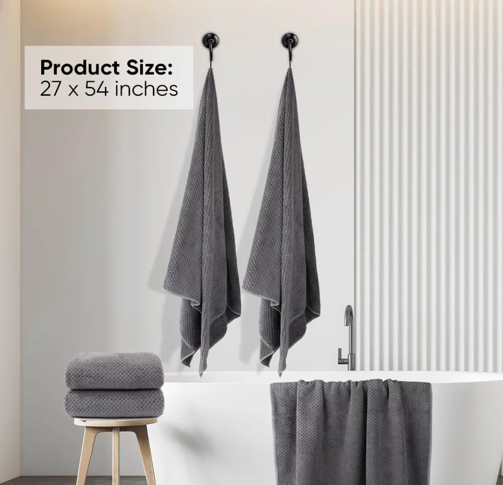 Microfiber Bath Towel Set 2 Ultra Soft Absorbent Quick Dry