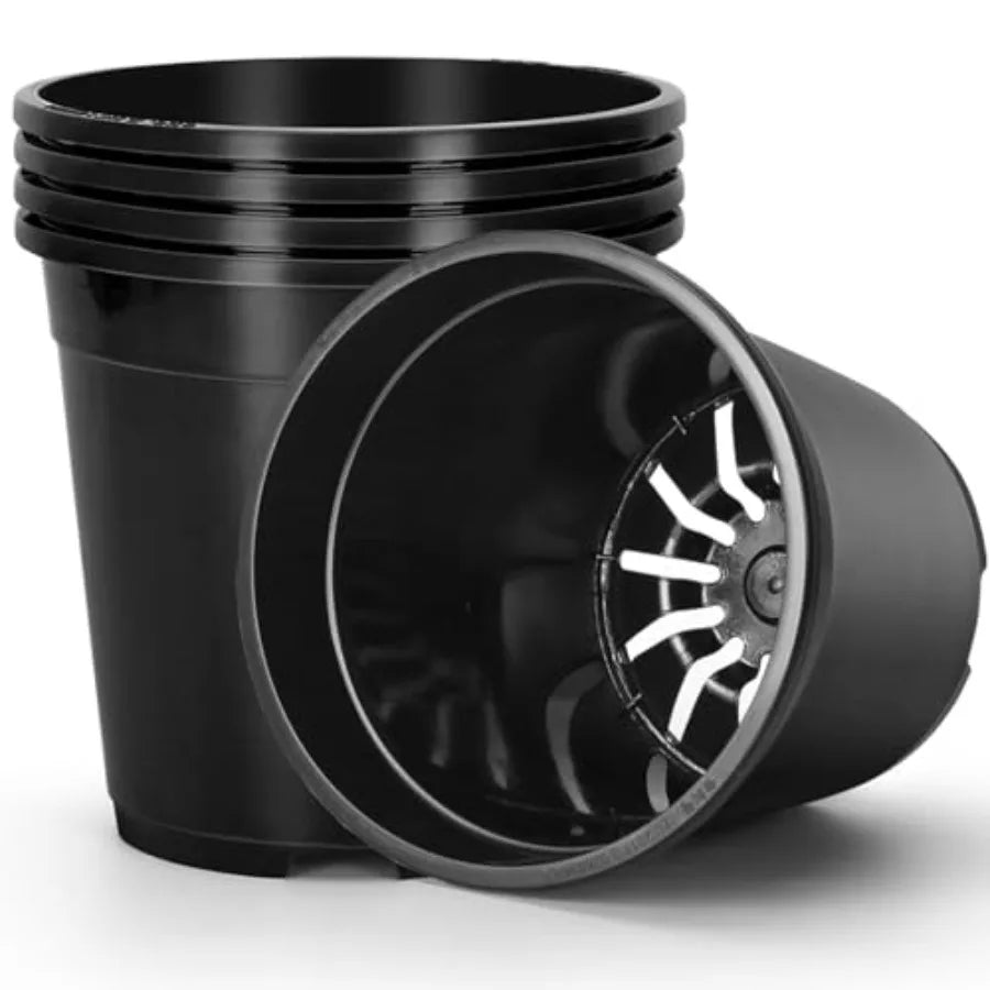 Plastic Plant Pots With Drainage Holes For Easy Seedling Transplants
