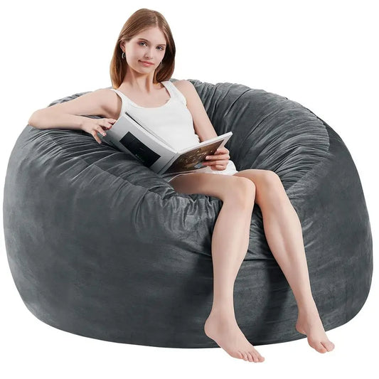 Bean Bag Chair for Adults with Soft Microfiber Cover