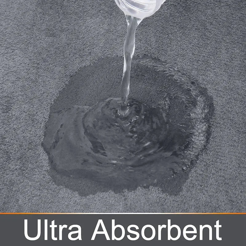 CN Silicone Bath Mat Non Slip Memory Foam Shower Rug