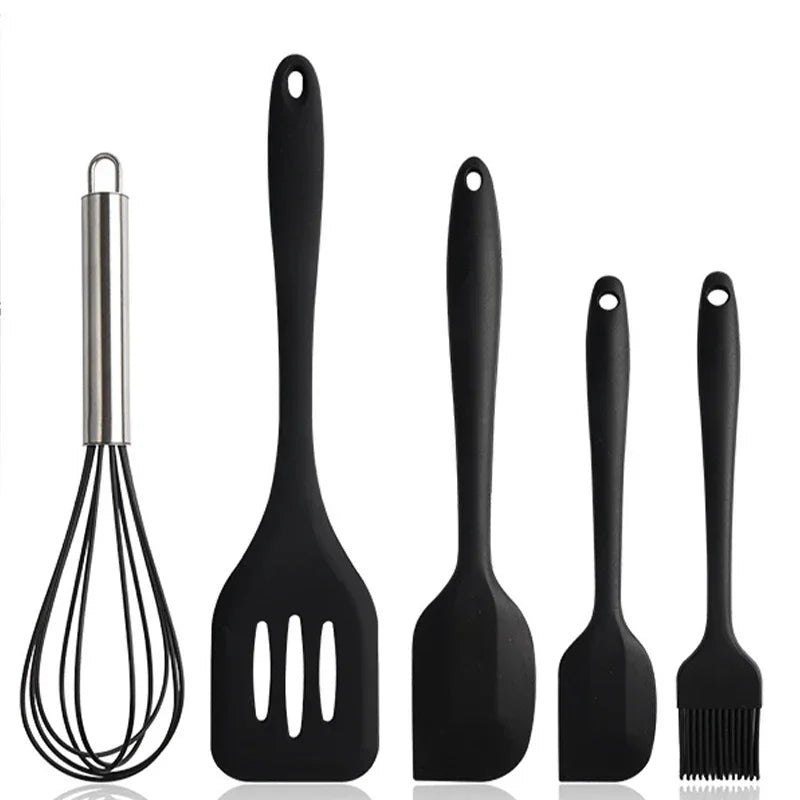 Venlohome 5 Piece Silicone Baking Utensils Set Nonstick