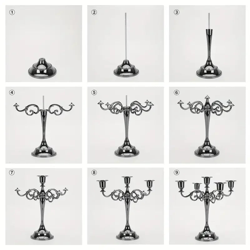 Hign Concerned 5 Arm Candle Holder Candelabra For Tapers