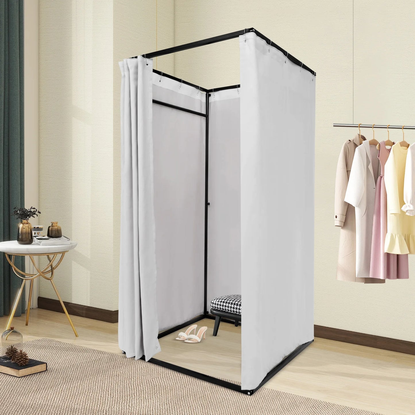 Portable Clothing Store Fitting Room Dressing Solution