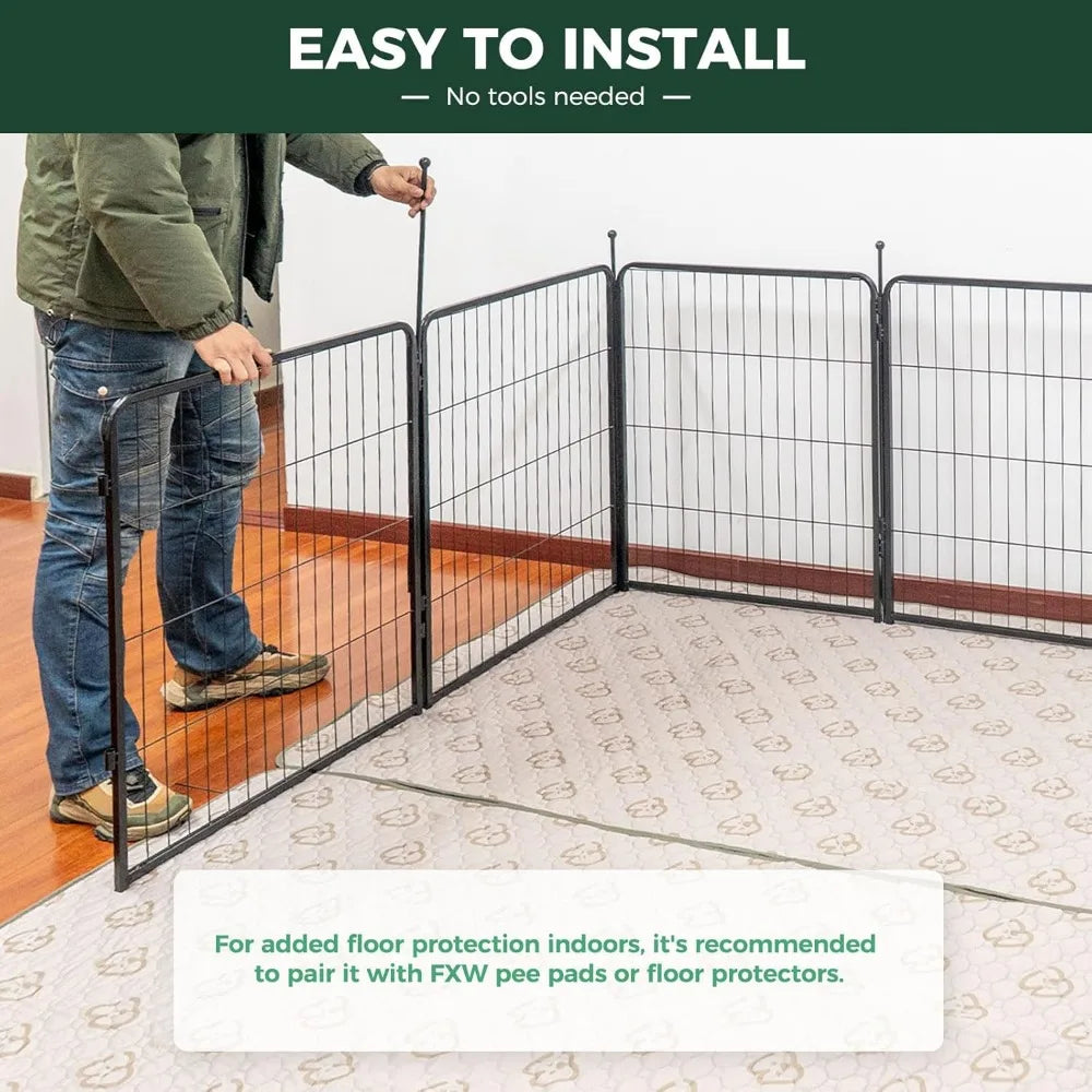 DAFIFY Rollick Dog Playpen for Yard and RV Camping Patented