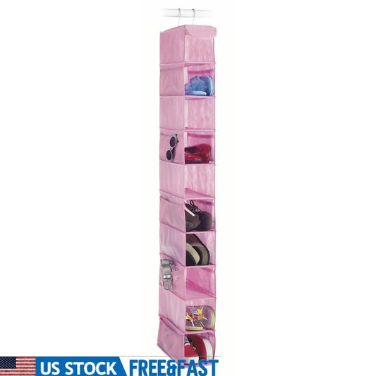Hanging Shoe Organizer 10 Shelf Heavy Duty Storage Rack