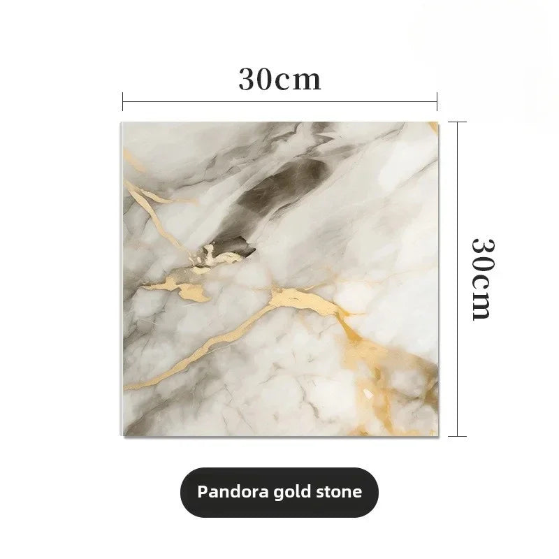 Censor Simulated Thick Marble Tile Floor Sticker PVC Waterproof