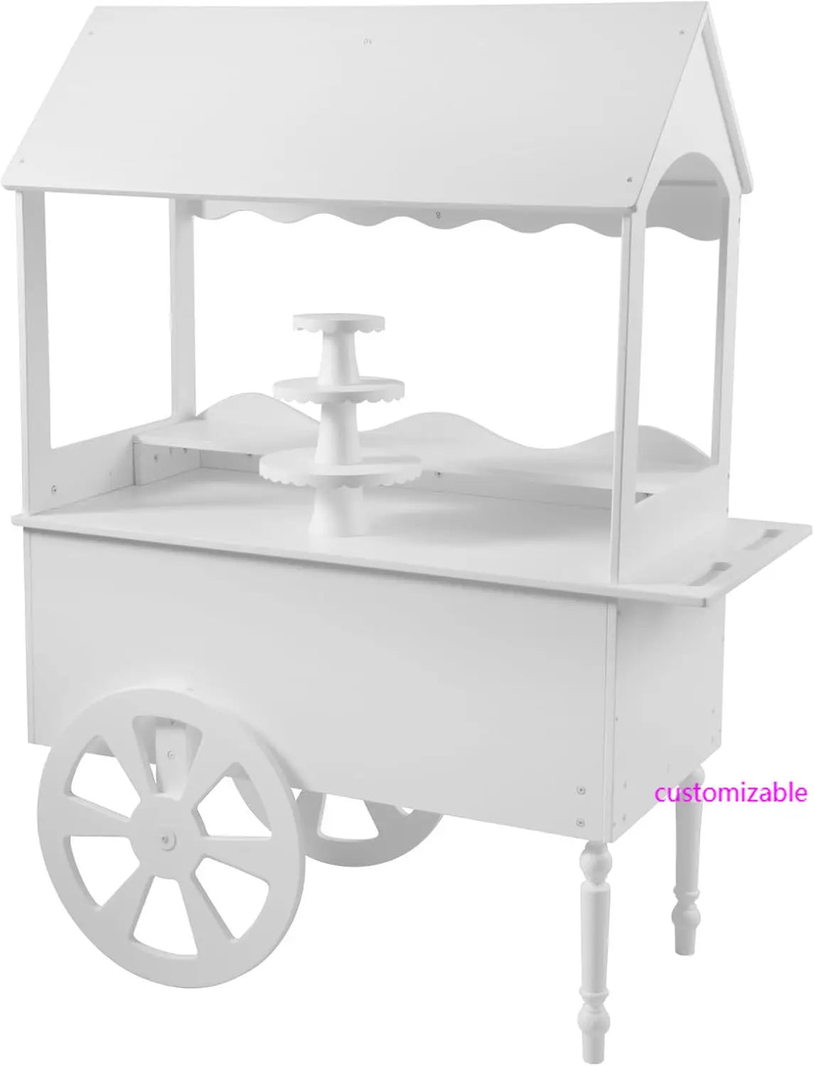 XMSJHign-concerned Candy Cart Display Stand With Wheels