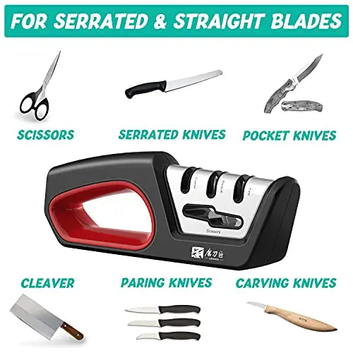 TAIDEA Four In One Sharpener For Serrated Knives And Scissors