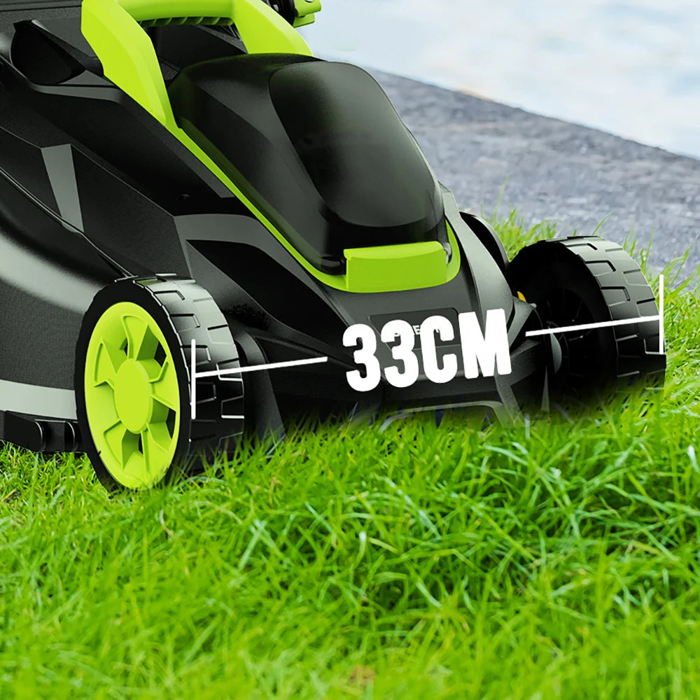 Deli Electric Lawn Mower 21V 4.0Ah Battery Included