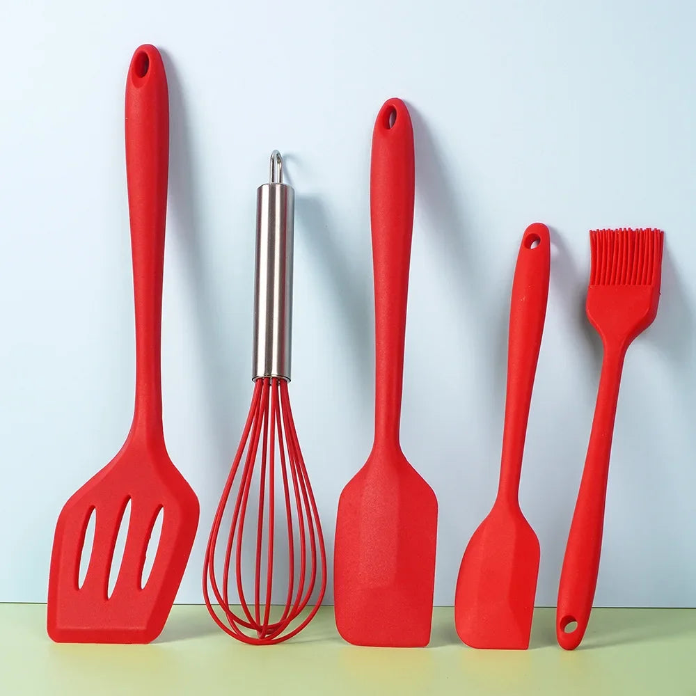 Venlohome 5 Piece Silicone Baking Utensils Set Nonstick